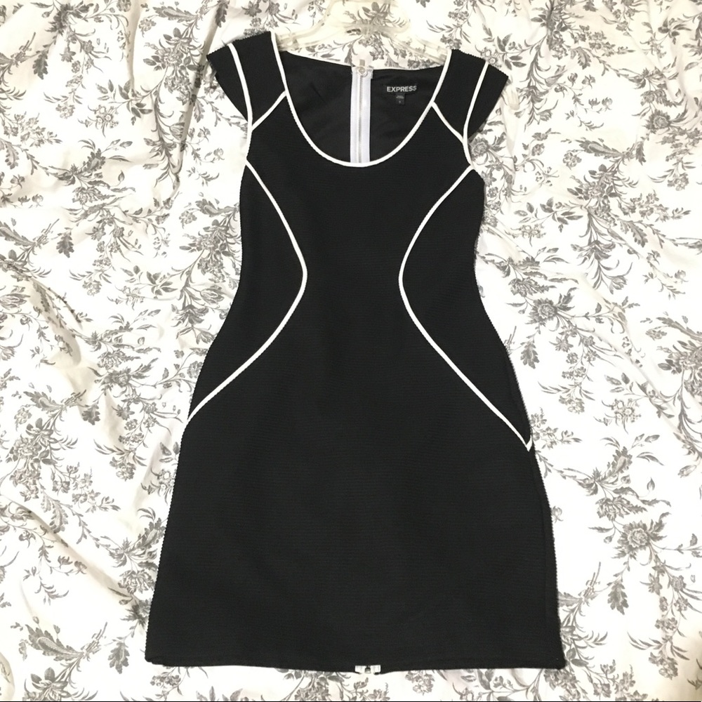 Express Black Bodycon Dress